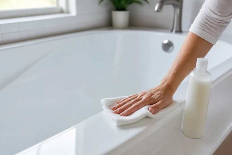 Caring for a freshly reglazed bathtub