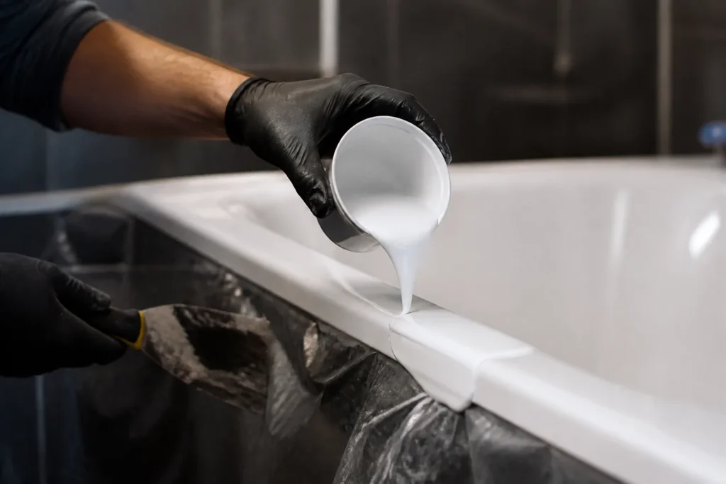 Eco reglazing coating process